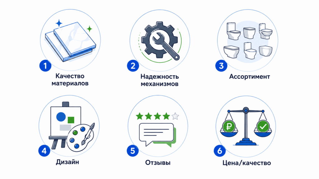 Критерии выбора лучших магазинов унитазов Критерии выбора лучших магазинов унитазов