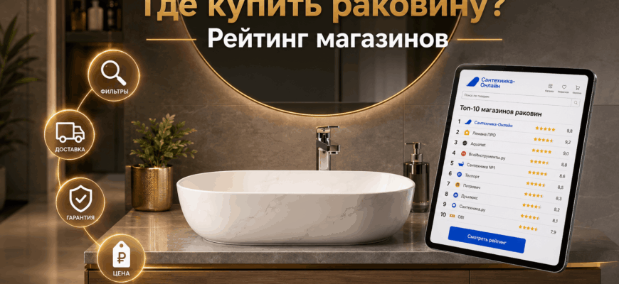 Топ магазинов раковин
